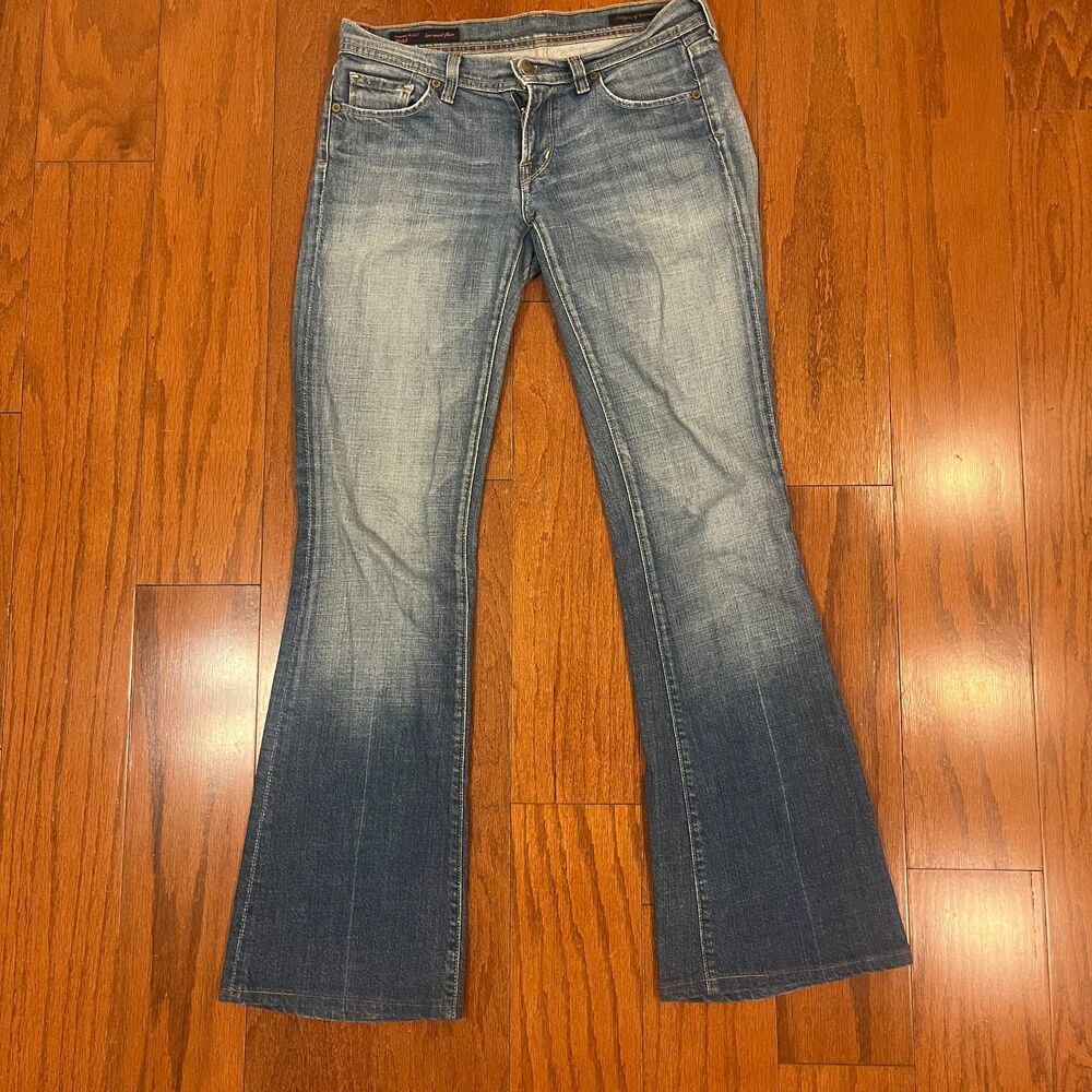 Citizens of Humanity Naomi #065 Stretch Low Waist Flare Jeans SZ 28 Distressed - Picture 2 of 12